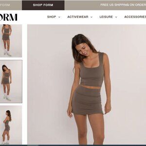 FORM Women's Mini Skirt in Brown NWOT